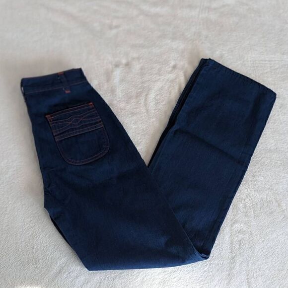 Montgomery Ward Vintage Red Stitch Jeans - Picture 1 of 12